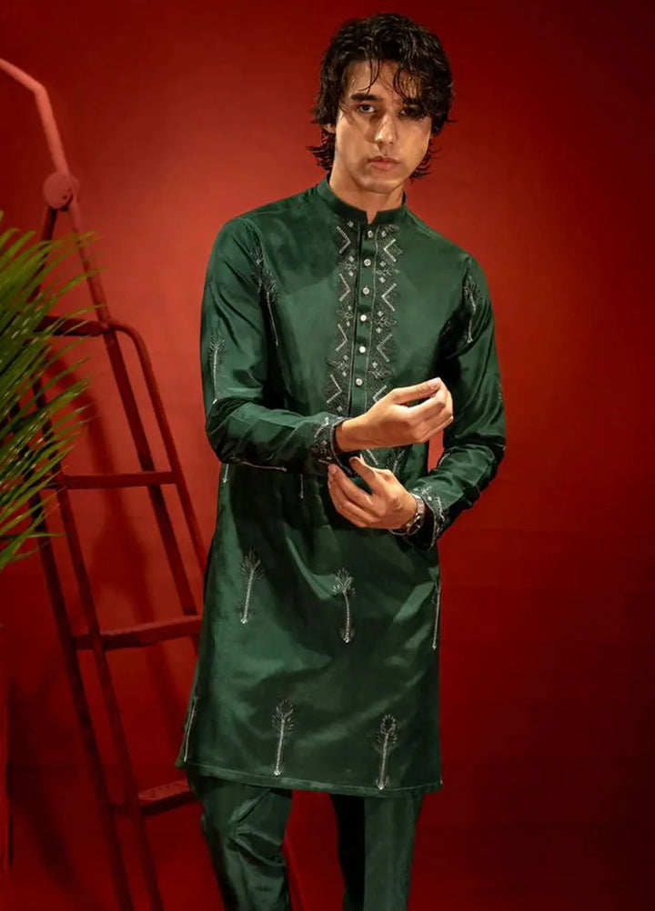 Ahmad Raza Embroidered Men Kurta Pajama - AR9013