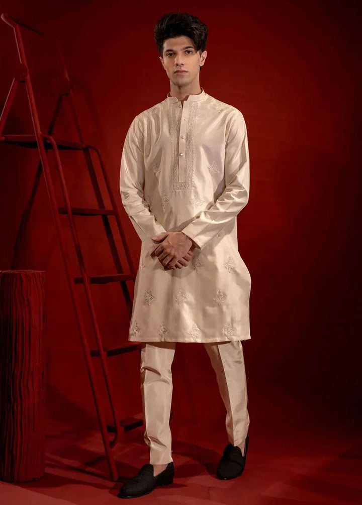 Ahmad Raza Embroidered Men Kurta Pajama - AR9015
