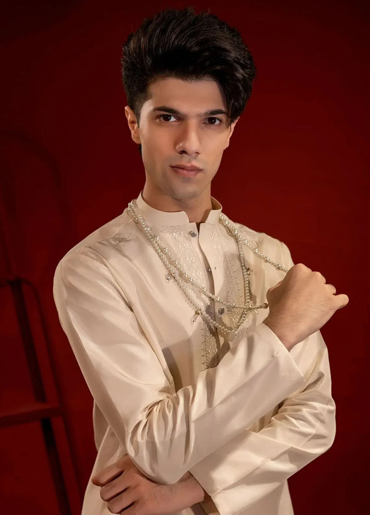 Ahmad Raza Embroidered Men Kurta Pajama - AR9015