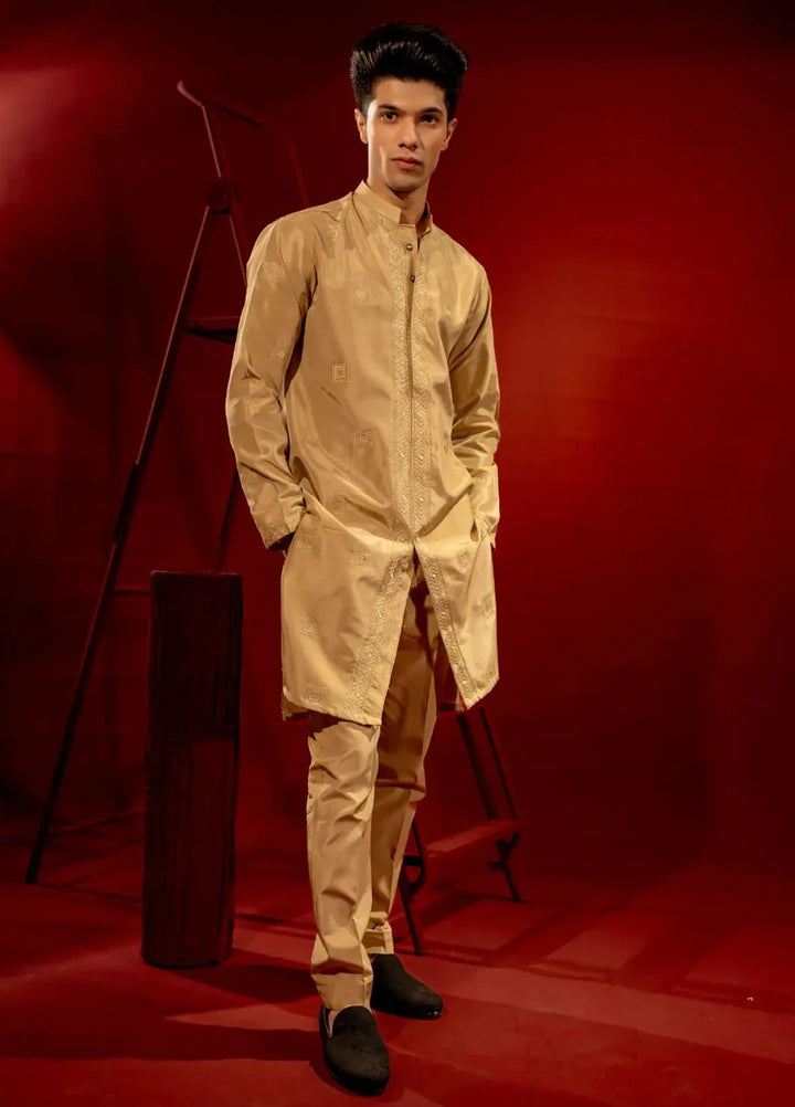 Ahmad Raza Embroidered Men Kurta Pajama - AR9021