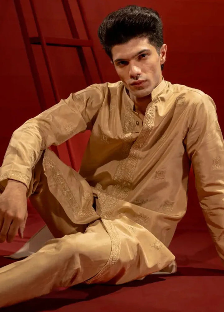 Ahmad Raza Embroidered Men Kurta Pajama - AR9021
