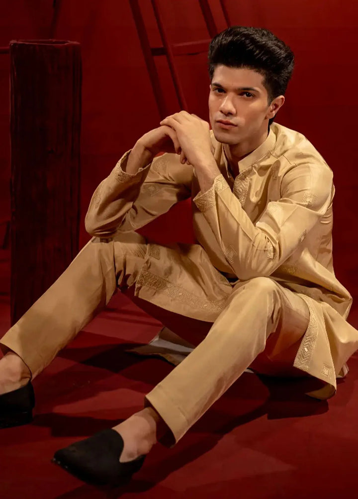 Ahmad Raza Embroidered Men Kurta Pajama - AR9021