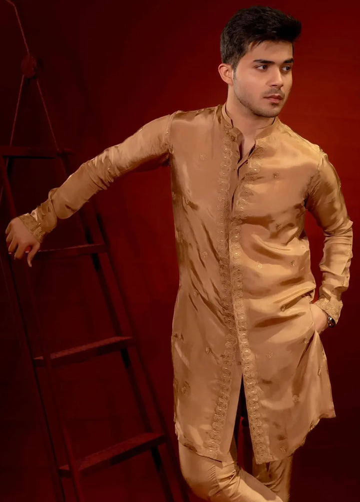 Ahmad Raza Embroidered Men Kurta Pajama - AR9032