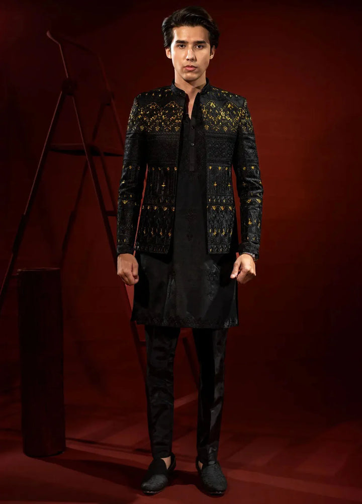 Ahmad Raza Embroidered Men Prince Suit - AR9020