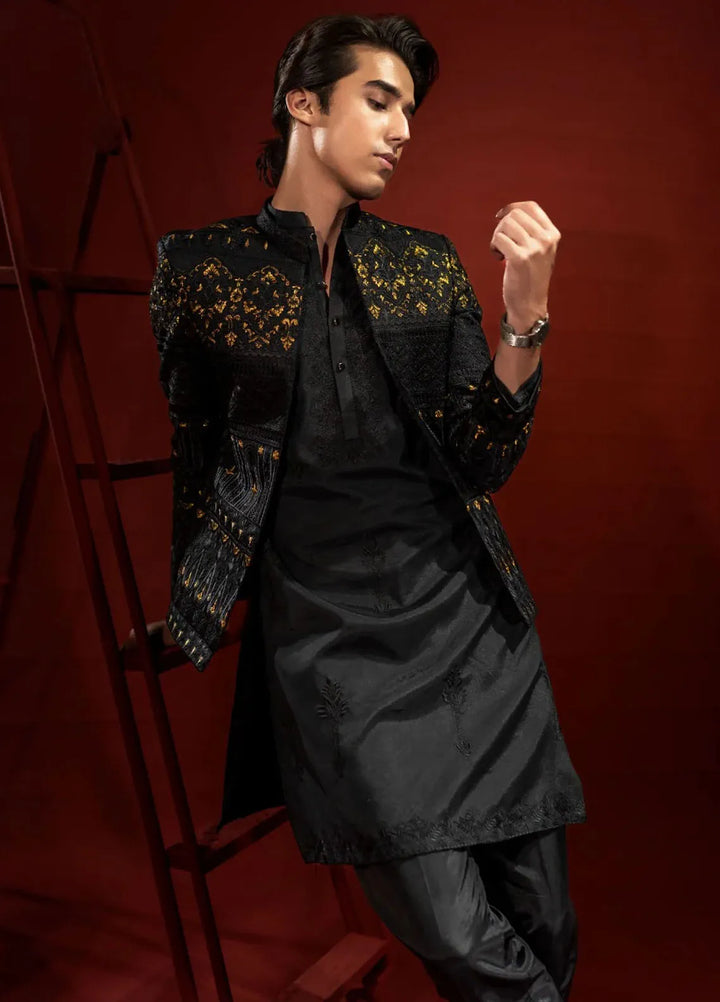 Ahmad Raza Embroidered Men Prince Suit - AR9020