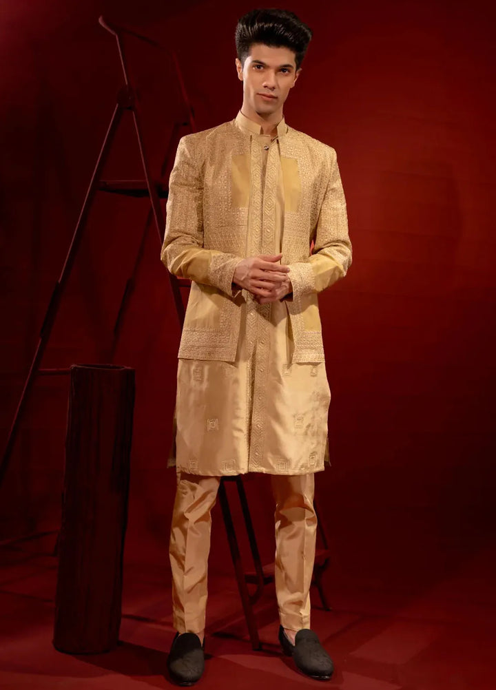 Ahmad Raza Embroidered Men Prince Suit - AR9022