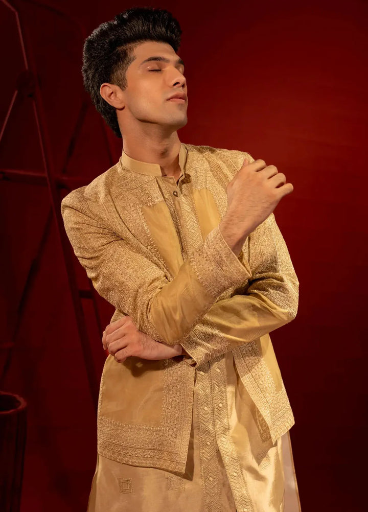 Ahmad Raza Embroidered Men Prince Suit - AR9022