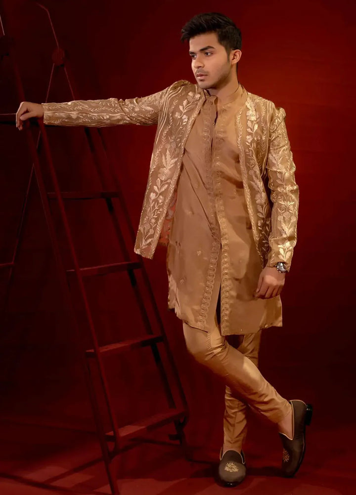 Ahmad Raza Embroidered Men Prince Suit - AR9033
