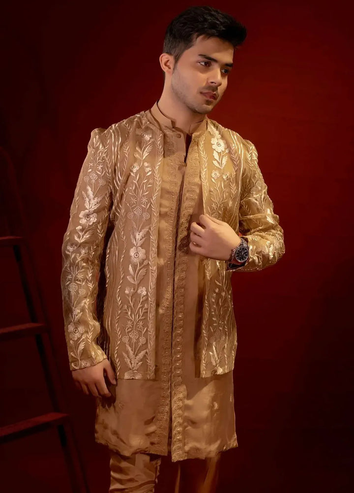 Ahmad Raza Embroidered Men Prince Suit - AR9033