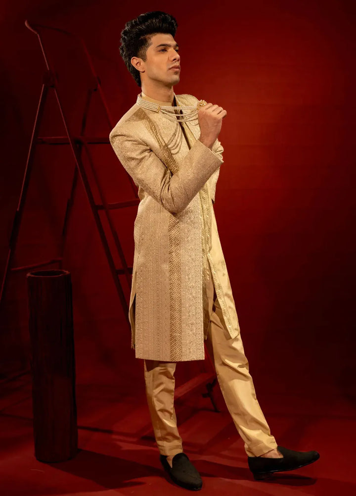 Ahmad Raza Embroidered Men Sherwani - AR9025