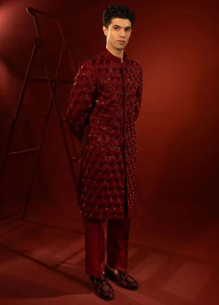 Ahmad Raza Embroidered Men Sherwani - AR9036