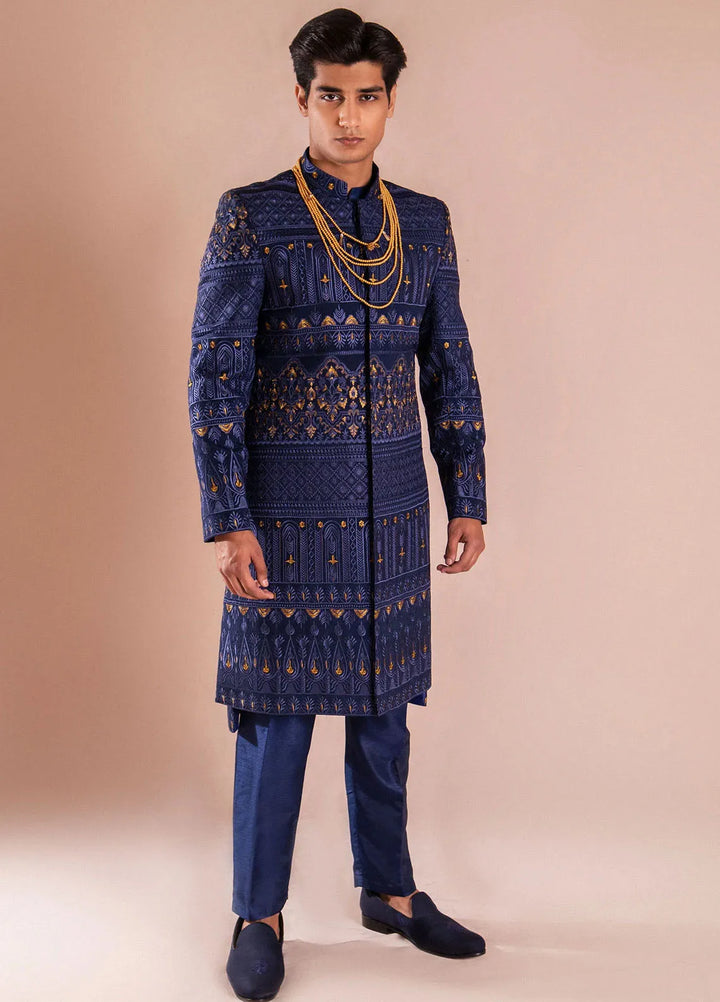 Ahmad Raza Pret Embroidered Silk 3 Piece Suit AR-9002