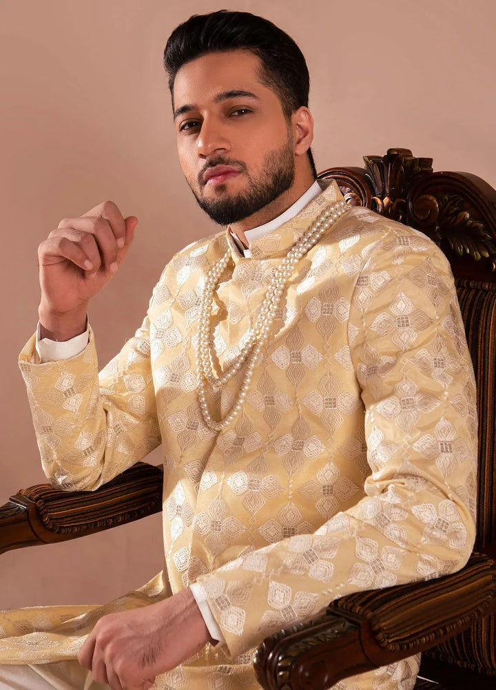 Ahmad Raza Pret Embroidered Silk 3 Piece Suit AR-9005