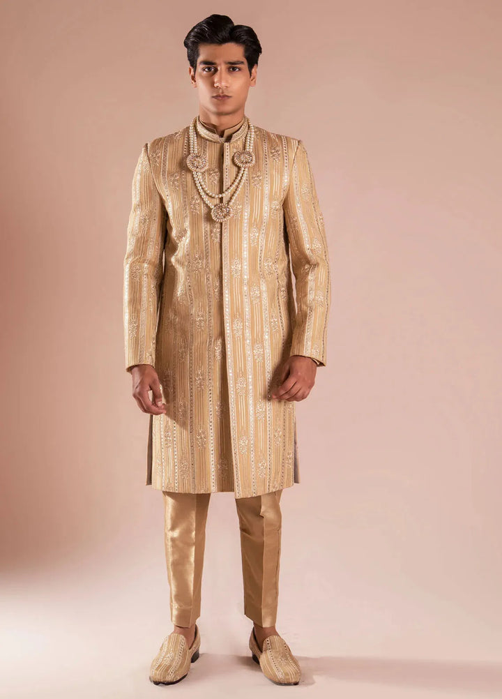 Ahmad Raza Pret Embroidered Silk 4 Piece Suit AR-9004