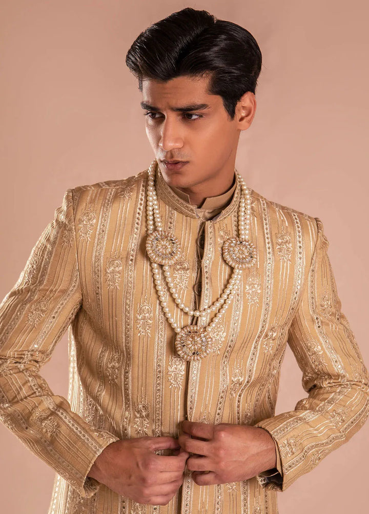 Ahmad Raza Pret Embroidered Silk 4 Piece Suit AR-9004