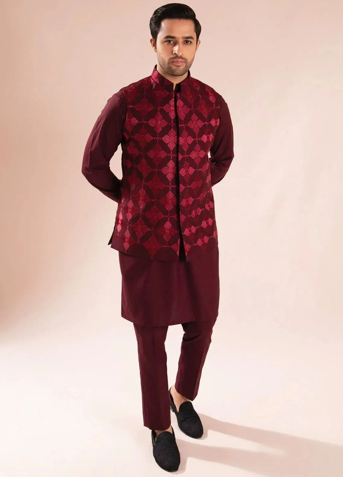Ahmad Raza Wash N Wear Embroidered Men Kurta Pajama -  AR5116