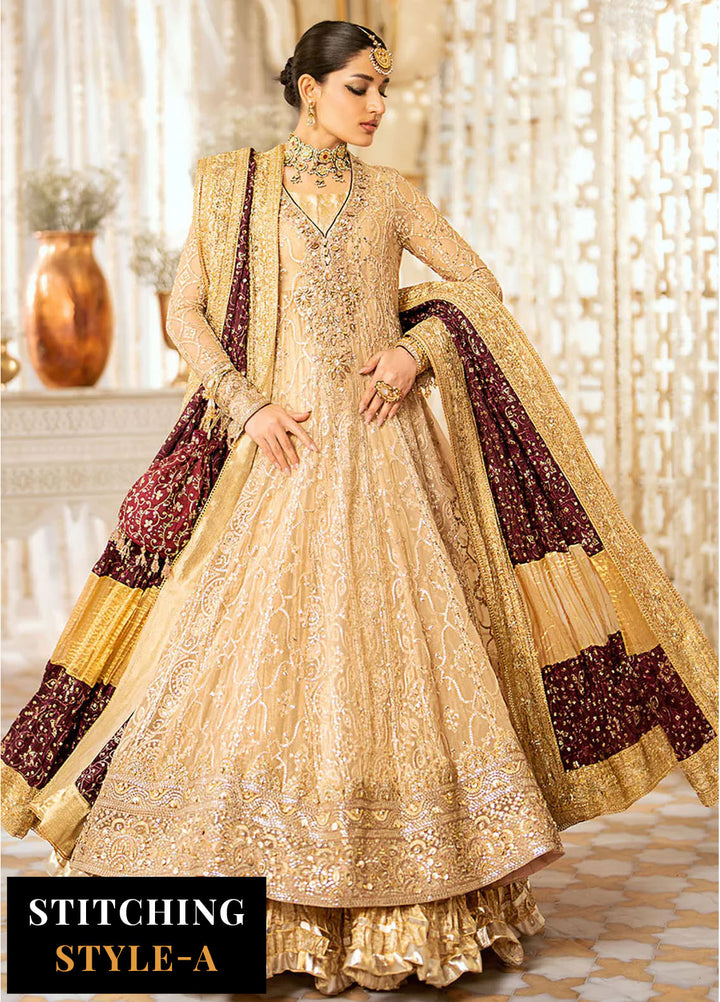 AIK Atelier Embroidered Chiffon Suits Unstitched 3 Piece AIK24WF Look 08 - Wedding Collection