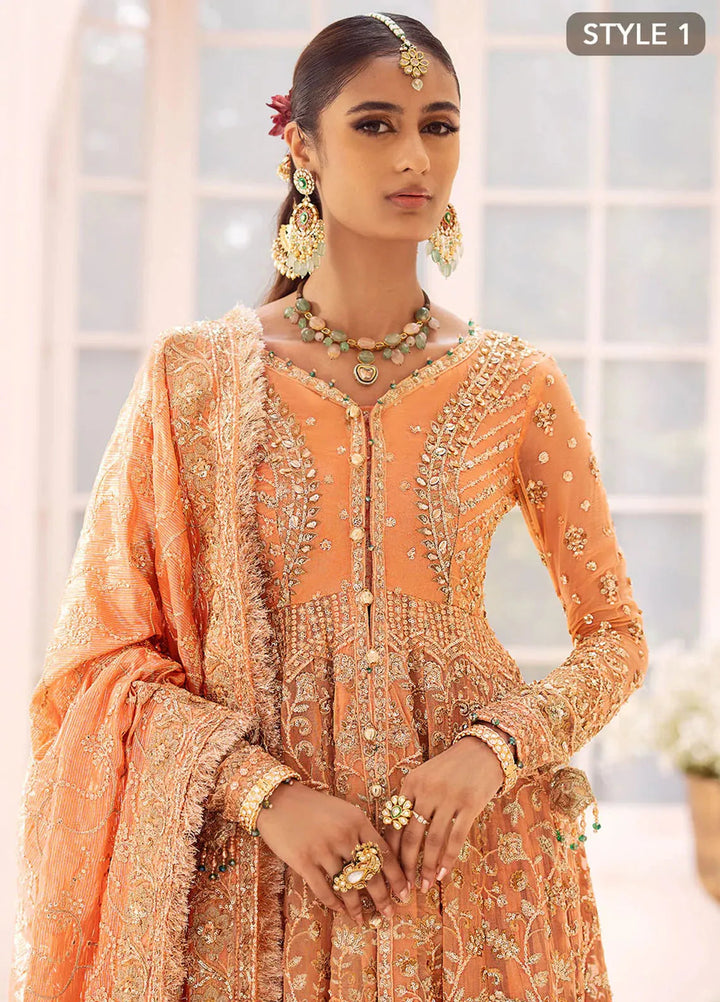 AIK Atelier Embroidered Chiffon Suits Unstitched 3 Piece AIK24WF2 Look 06 - Wedding Collection