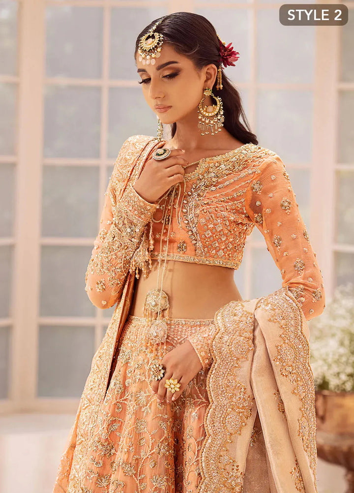 AIK Atelier Embroidered Chiffon Suits Unstitched 3 Piece AIK24WF2 Look 06 - Wedding Collection