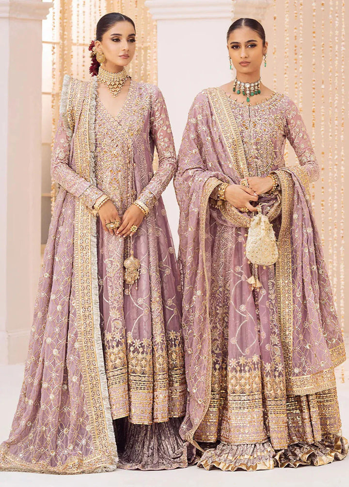 AIK Atelier Embroidered Chiffon Suits Unstitched 3 Piece AIK24WF2 Look 10 - Wedding Collection