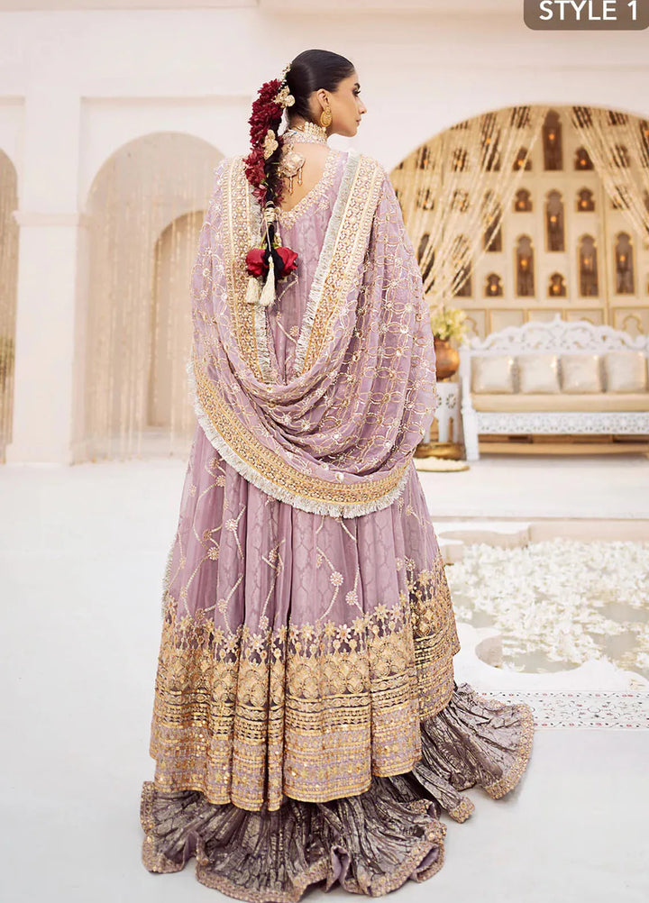 AIK Atelier Embroidered Chiffon Suits Unstitched 3 Piece AIK24WF2 Look 10 - Wedding Collection