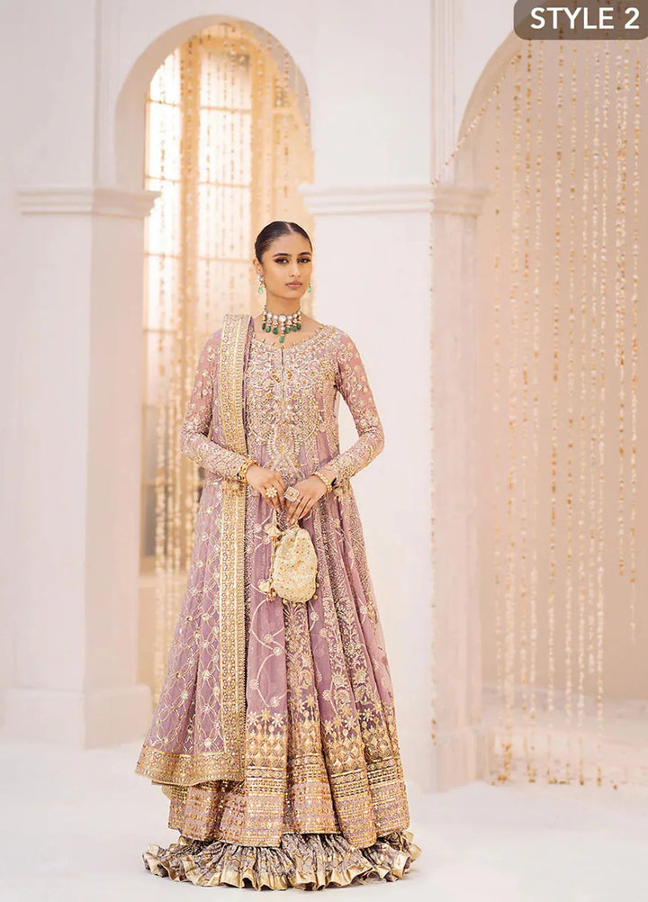 AIK Atelier Embroidered Chiffon Suits Unstitched 3 Piece AIK24WF2 Look 10 - Wedding Collection