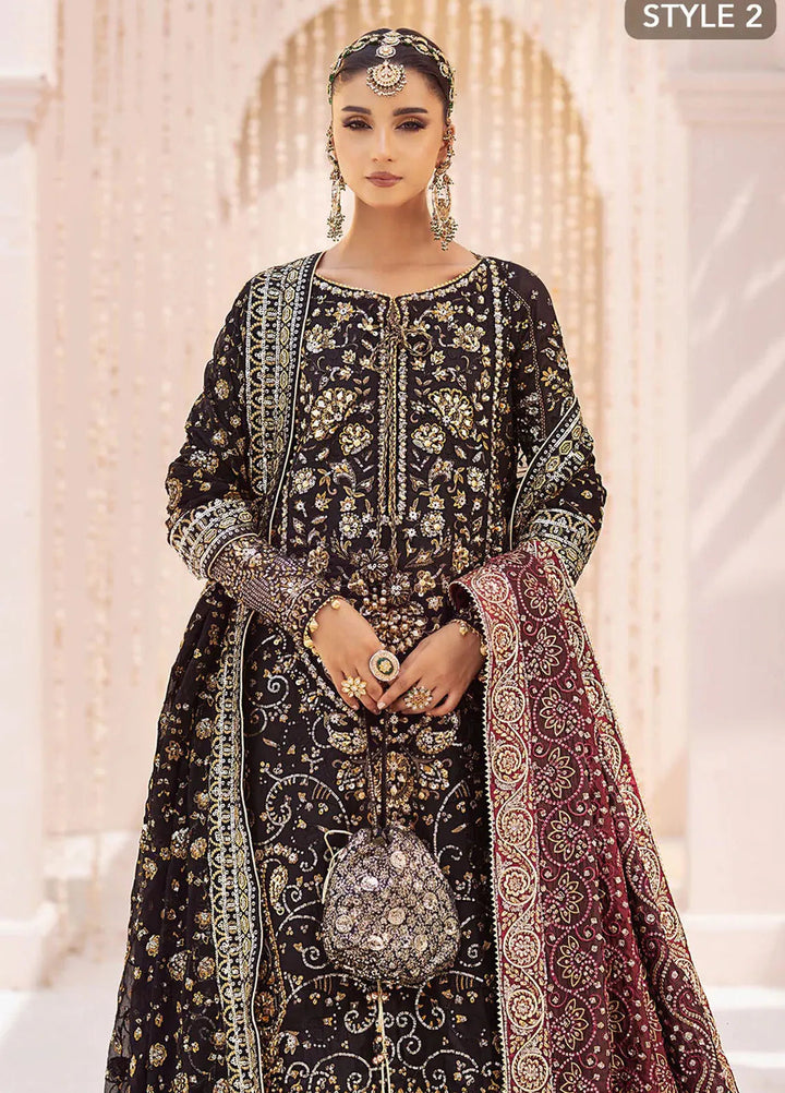 AIK Atelier Embroidered Khaadi Net Suits Unstitched 3 Piece AIK24WF2 Look 07 - Wedding Collection