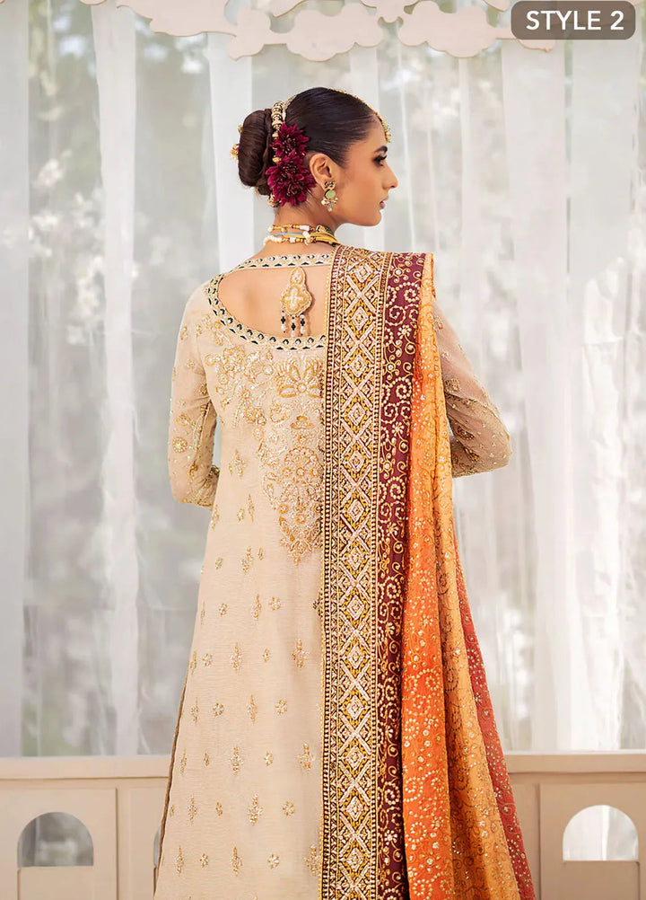 AIK Atelier Embroidered Kundan Zari Suits Unstitched 3 Piece AIK24WF2 Look 01 - Wedding Collection