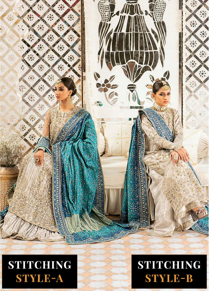 AIK Atelier Embroidered Net Suits Unstitched 3 Piece AIK24WF Look 10 - Wedding Collection