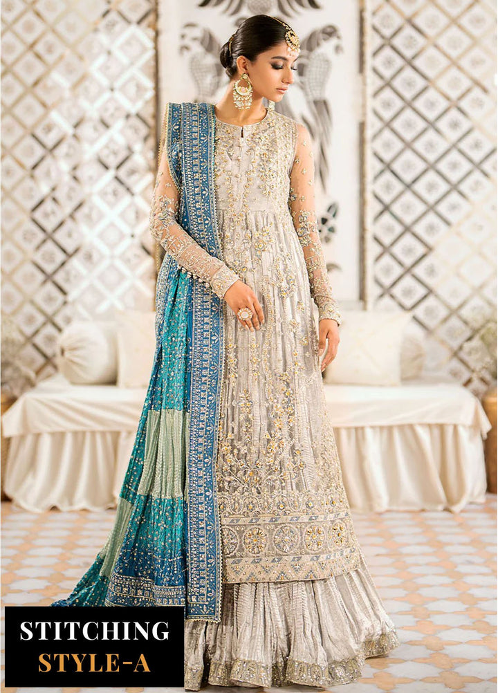 AIK Atelier Embroidered Net Suits Unstitched 3 Piece AIK24WF Look 10 - Wedding Collection
