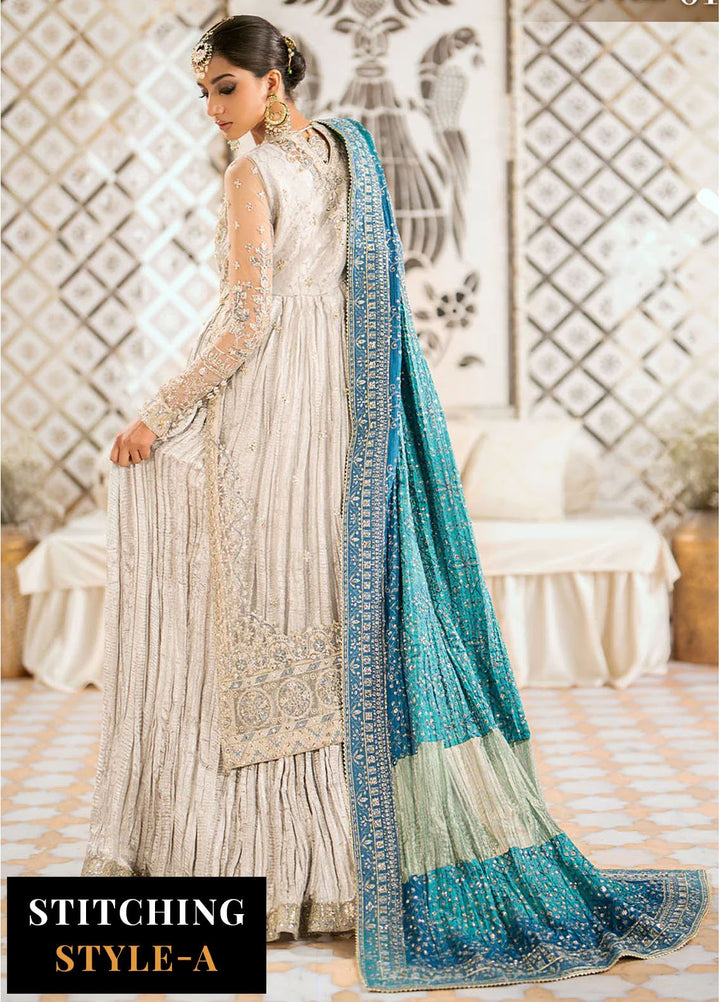 AIK Atelier Embroidered Net Suits Unstitched 3 Piece AIK24WF Look 10 - Wedding Collection
