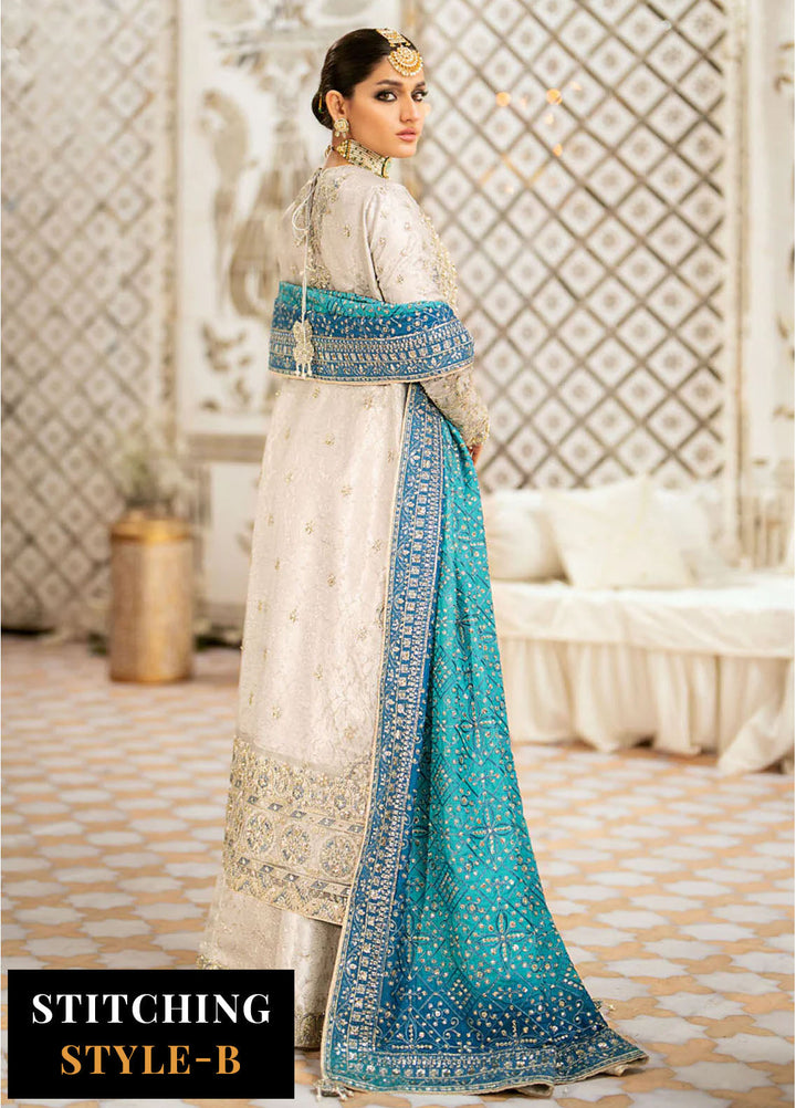AIK Atelier Embroidered Net Suits Unstitched 3 Piece AIK24WF Look 10 - Wedding Collection