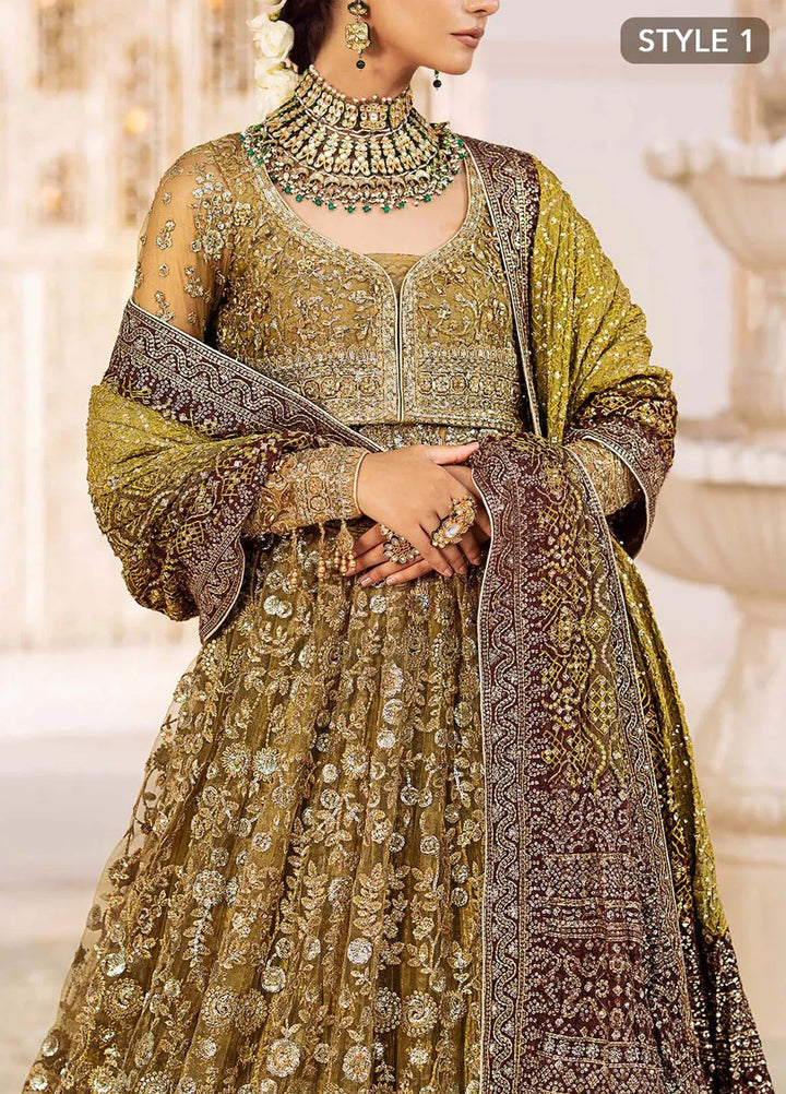 AIK Atelier Embroidered Net Suits Unstitched 3 Piece AIK24WF2 Look 04 - Wedding Collection