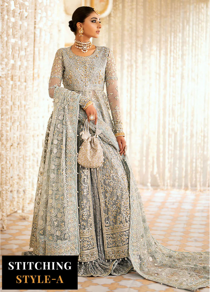 AIK Atelier Embroidered Organza Suits Unstitched 3 Piece AIK24WF Look 03 - Wedding Collection