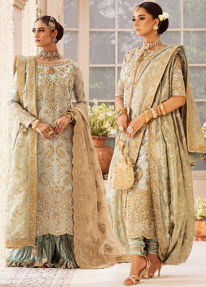 AIK Atelier Embroidered Tissue Suits Unstitched 3 Piece AIK24WF2 Look 03 - Wedding Collection
