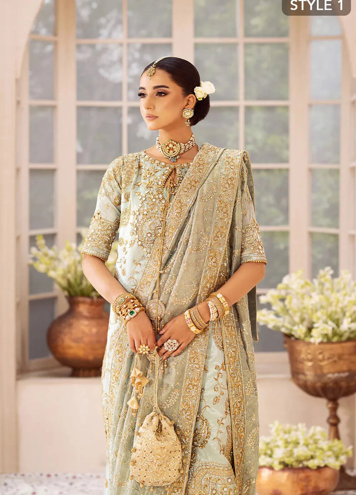 AIK Atelier Embroidered Tissue Suits Unstitched 3 Piece AIK24WF2 Look 03 - Wedding Collection