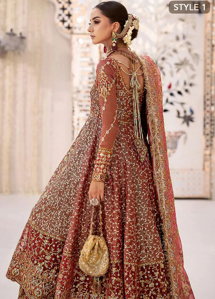 AIK Atelier Embroidered Zari Net Suits Unstitched 3 Piece AIK24WF2 Look 08 - Wedding Collection