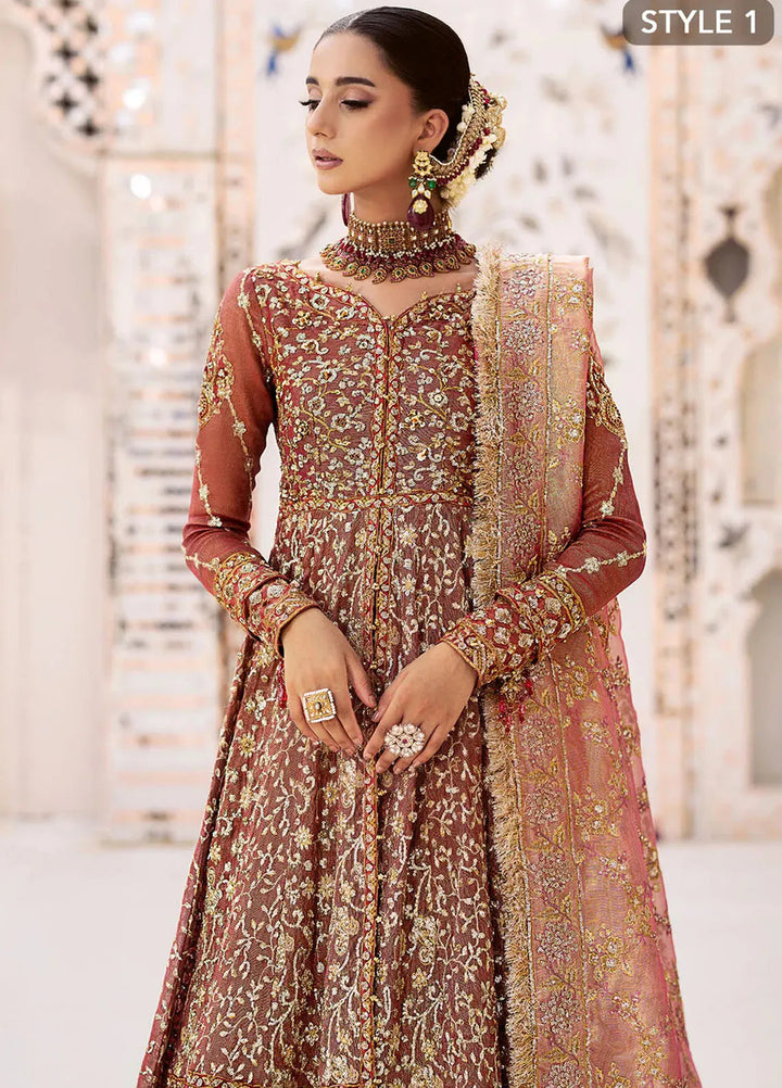 AIK Atelier Embroidered Zari Net Suits Unstitched 3 Piece AIK24WF2 Look 08 - Wedding Collection
