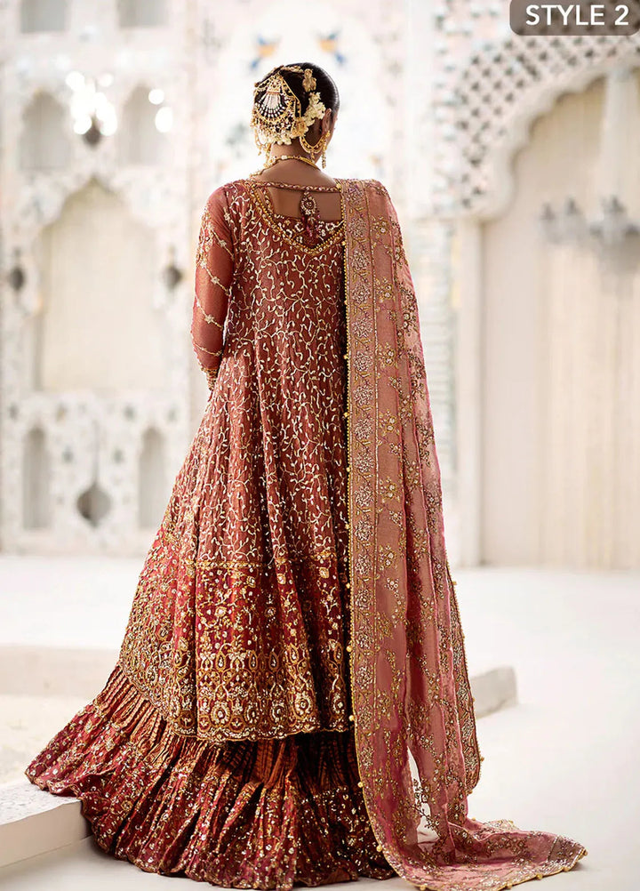 AIK Atelier Embroidered Zari Net Suits Unstitched 3 Piece AIK24WF2 Look 08 - Wedding Collection