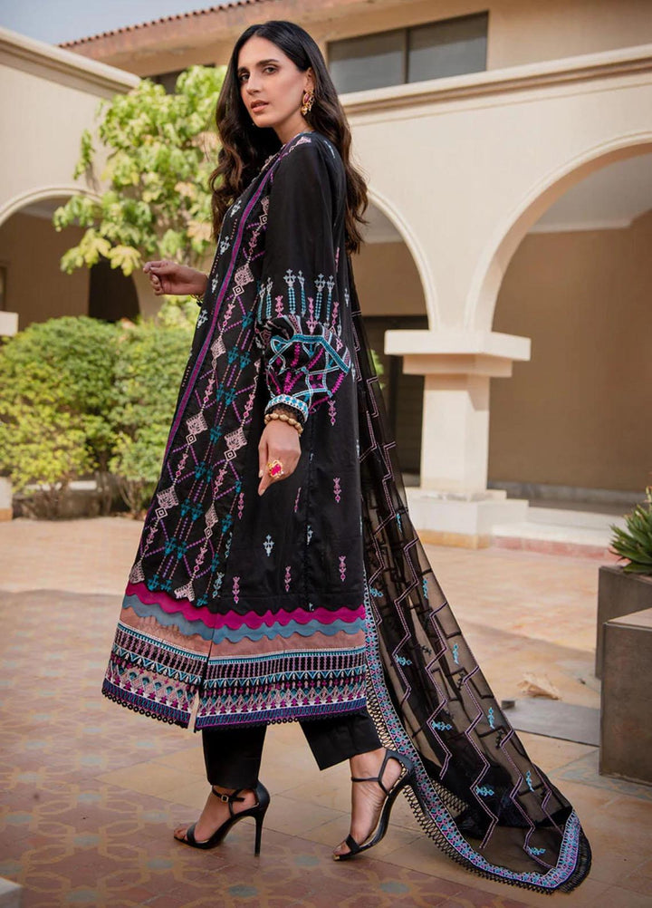AIK Atelier Embroidered Lawn Suits Unstitched 3 Piece AIK22-E2 02-A - Eid Collection