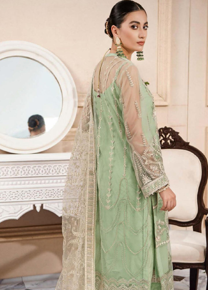 Lumiere By AIK Atelier Embroidered Organza Suits Unstitched 3 Piece AIK22L Look 03 - Luxury Collection