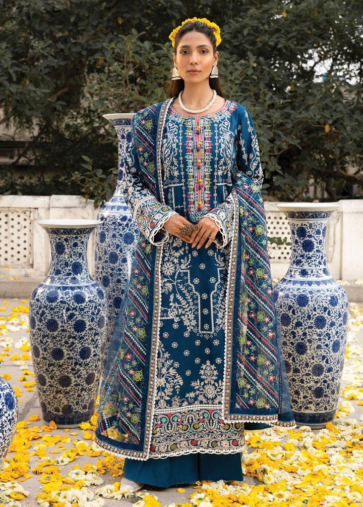 AIK Atelier Embroidered Lawn Suits Unstitched 3 Piece AIK23M Look 01 - Festive Collection