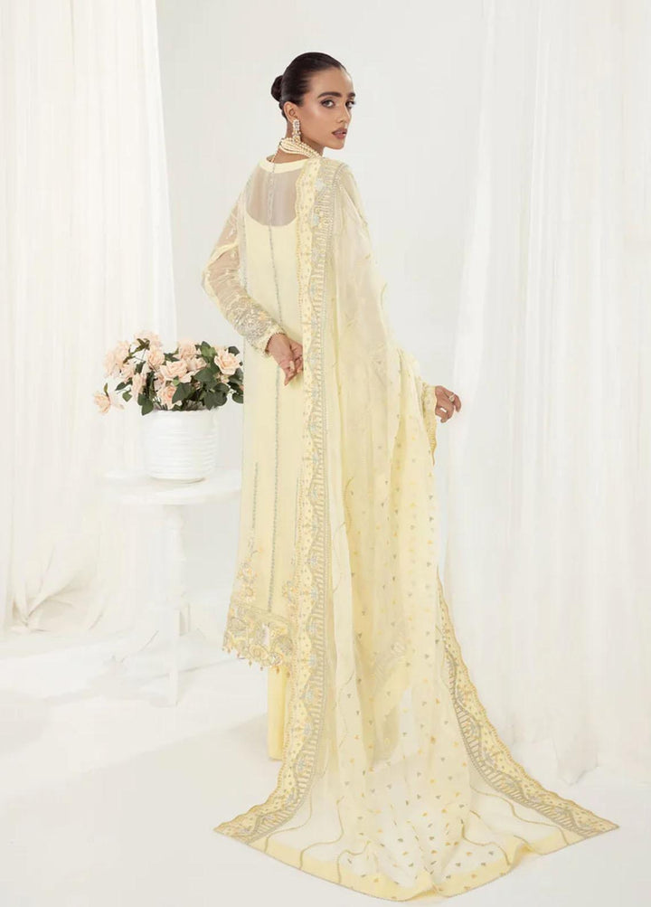 AIK Atelier Embroidered Chiffon Suits Unstitched 3 Piece AIK22U Look 02 - Luxury Collection