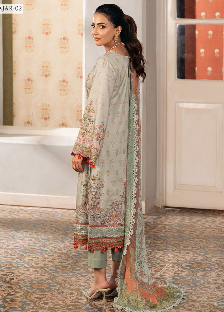 Aira by Asim Jofa Embroidered Jacquard Suits Unstitched 3 Piece AJ24AS AJAR-02 - Summer Collection