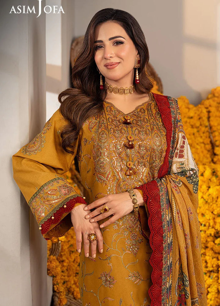 Aira by Asim Jofa Embroidered Jacquard Suits Unstitched 3 Piece AJ24AS AJAR-28 - Summer Collection