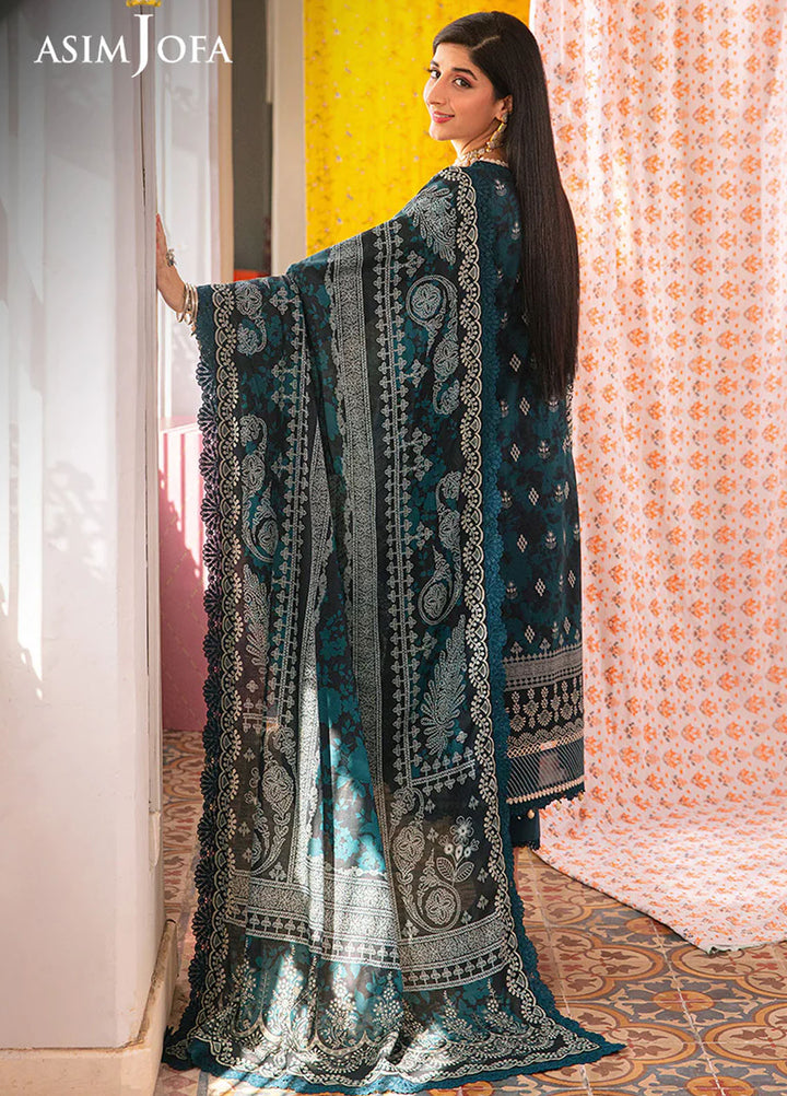 Aira by Asim Jofa Embroidered Lawn Suits Unstitched 3 Piece AJ24AS AJAR-25 - Summer Collection