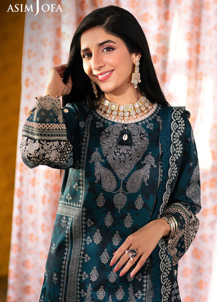 Aira by Asim Jofa Embroidered Lawn Suits Unstitched 3 Piece AJ24AS AJAR-25 - Summer Collection