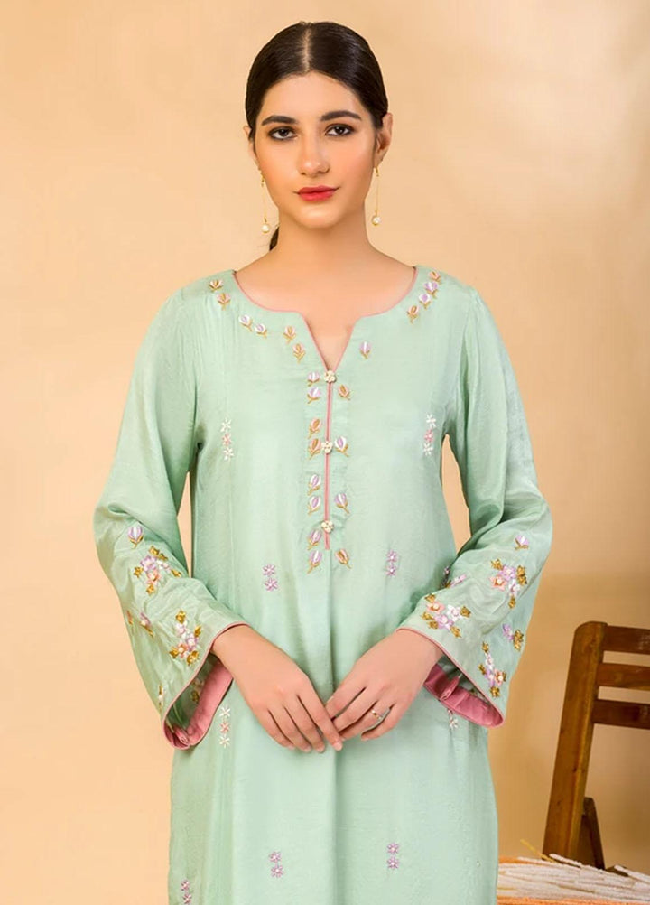 Aisha Fatema Casual Pret  Cotton Silk 2 Piece Suit AF21C 2002 Lively Aloe