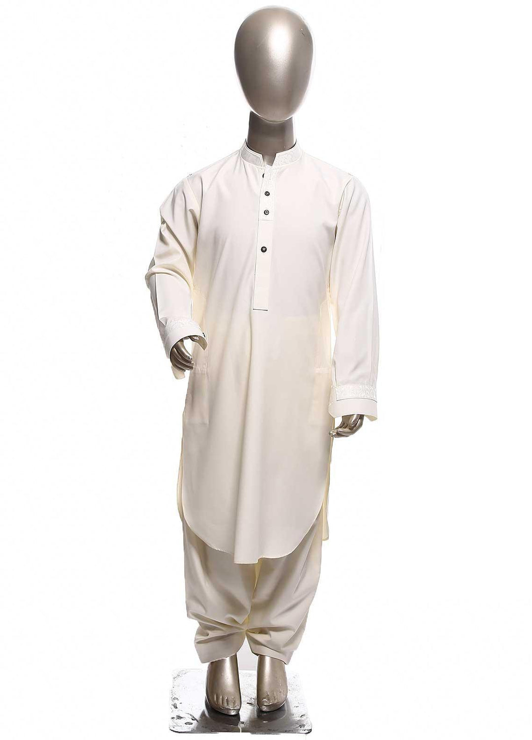 Aizaz Zafar Cotton Formal Kameez Shalwar for Boys - 278 Burkie