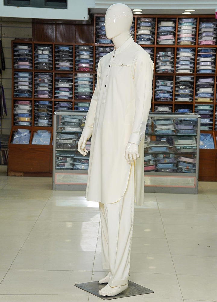 Aizaz Zafar Wash N Wear Formal Kameez Shalwar for Men -  D-685 Boski